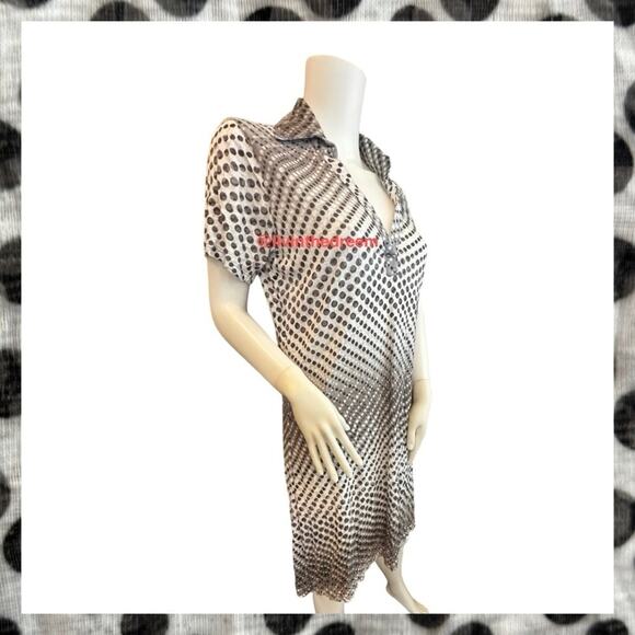 NWT David Cline V-Neck Short Sleeve T-Shirt Dress SZ Small $119 - Picture 9 of 16